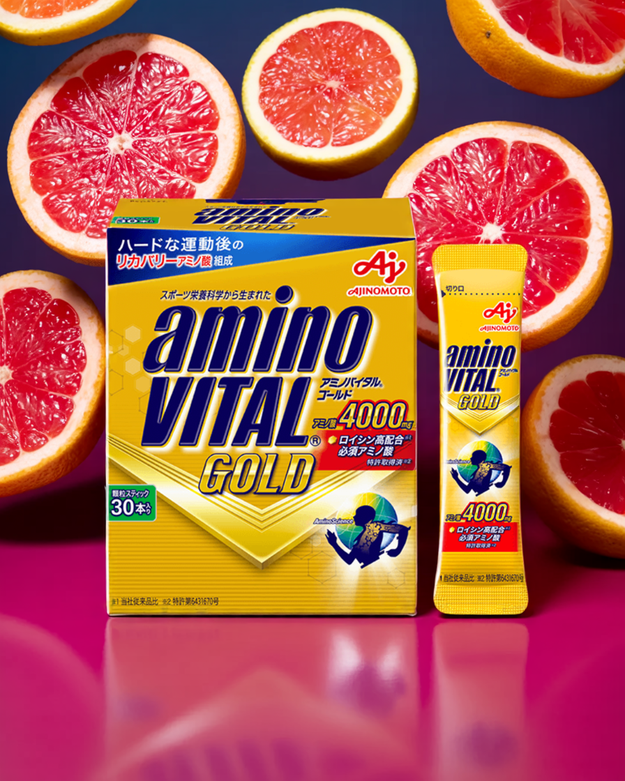 <strong>味之素 Amino Vital GOLD 氨基酸粉(葡萄柚味)30条|4000mg BCAA+EAA|运动营养补剂</strong> - 图片 2