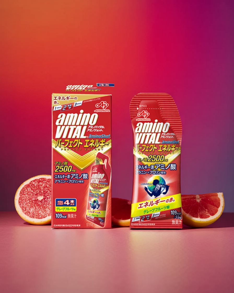 <strong>味之素 Amino Vital Amino Shot 完美能量果冻饮料(葡萄柚味)45g x 10|2500mg氨基酸(丙氨酸+脯氨酸)</strong> - 图片 2