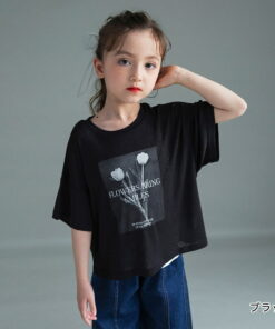 Alternative view of 透视款短袖T恤套装 女童 女童装 SS 春季款 夏季款 春夏款 童装 儿童服装 儿童 青少年 孩子 MONOTONE