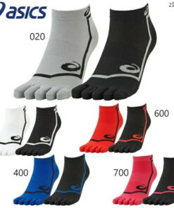 ASICS 亚瑟士 2双装 跑步袜 五指袜 3093A027 防滑运动袜 男士 女士 男女通用 社团 俱乐部