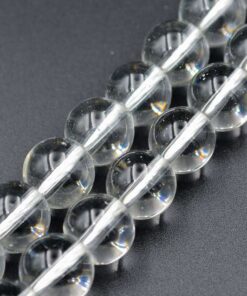 水晶 圆形 10mm 单串 约38cm 38颗 整串出售 石英 透明 饰品配件 材料 串珠 手工制作 净化 驱邪 串珠俱乐部