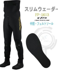 Excel 涉水裤 修身款 毛毡底 约4.0mm 黑色 圆头中开衩 毛毡底 氯丁橡胶 4.0mm厚 带长膝垫 黑色 Excel FP-5613 涉水裤 涉水裤 鳑鲏裤 鳑鲏袜 涉水裤 氯丁橡胶 修身款 AU