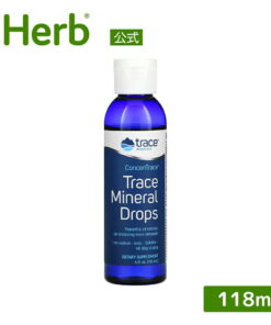 Trace Minerals 微量矿物质滴剂 Trace Mineral Research Concentrate 微量矿物质 100% 天然 微量矿物质 营养补充剂 液体 118ml