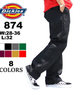 Dickies 874 工装裤 裤长32 斜纹裤 男士 春秋冬款 聚酯纤维65% 棉35% 共8色 白色 黑色 棕色 卡其色 米色 炭灰色 红色 酒红色 藏青色 滑板款 28/30/32/34/36