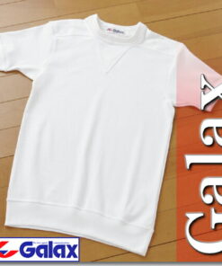 Alternative view of Galax 短袖运动衫 圆领立领 男女通用 小学生 初中生 高中生 圆领 针织衫 白色 120-150 S-3L 四季皆宜
