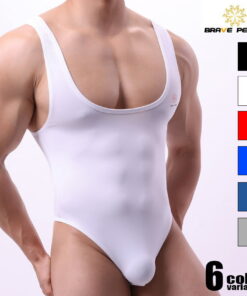 连体泳衣 BravePerson/布雷夫帕森 泳装面料 光滑 柔滑 贴身 弹性 运动风 男士 校服泳装