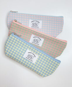 Gonchil 格纹布笔袋（共3种颜色）