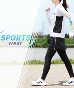 Alternative view of 短裙 运动装 健身 运动 裙子 吸汗速干 清爽 弹力 跑步 健走 健身服 女装 瑜伽 下装 裹身裙 时尚 大码 *2 *y3-2t