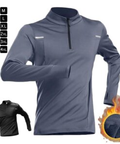 半拉链 内搭衫 弹力 轻薄 跑步 长袖 冬季 内衬绒 衬衫 运动内搭 内衣 秋季 保暖