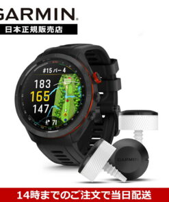 Garmin Approach S70 47mm 黑色 010-02746-22 010-02746-23 Suica GPS 智能手表 高尔夫 球场地图 挥杆 击球追踪 海拔信息