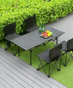 户外桌椅套装 露营椅套装 折叠式 附收纳袋 轻便 野餐桌 组装简便 钓鱼 BBQ 烟花大会 户外 露营用品