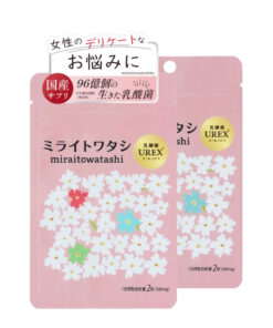 Miraitowa Lactobacillus urex 96亿活菌（生产时） 私密护理 私密部位 女性烦恼 异味 女性护理 阴道菌群 30多岁 40多岁 50多岁 保健品 绝经 备孕 更年期