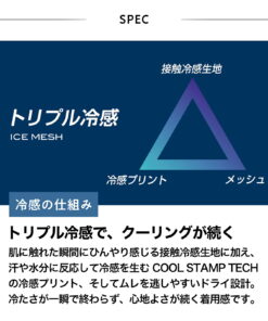 Alternative view of “ICE MESH”支持退换货 ZEROFIT 零适 离子运动 贴身运动服 运动内衣 高领 V领 无袖 ICE MESH 男士 女士 男女通用 夏季 清凉 防晒 UV