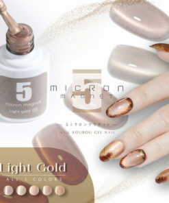 与肌肤完美融合的浅金色磁性甲油，宛如陶瓷般细腻，超微粒5微米磁性美甲 “5micron Magnet” 彩色凝胶 凝胶美甲 透明色 指甲凝胶 凝胶美甲用品 指甲 彩色凝胶美甲 美甲工坊 Niwa-chan