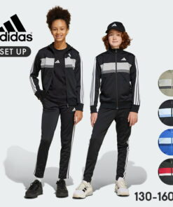 阿迪达斯 儿童运动服 男女童 套装 130cm 140cm 150cm 160cm 黑色 蓝色 浅蓝色 CLIMACOOL 速干 运动套装 阿迪达斯 品牌 运动 小学 初中 三色