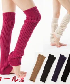 长款腿部保暖套 保暖 羊毛混纺 柔软罗纹 宽版 男女通用 日本制造 knitido+ 女装 男装 knitido+ 驱寒 防寒 保暖 一体成型 无缝 岛精机制作所 温暖
