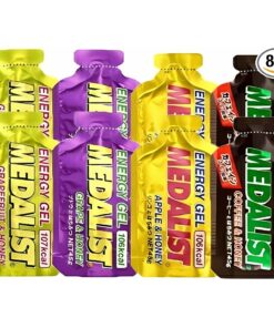 MEDALIST 能量胶4种口味8支装（苹果×2、葡萄×2、葡萄柚×2、咖啡×2） 越野跑 马拉松 自行车 三项全能 运动补给食品