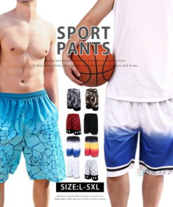 男士篮球裤 半裤 短裤 运动裤 训练裤 渐变色 印花裤 篮球短裤 运动短裤 篮球裤 运动 跑步 田径短裤 夏季 运动会 体育节 速干 半裤 父亲节 社团活动 散步 网球