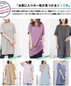 Alternative view of 连衣裙 100%棉 T恤 纯色 圆领 侧开衩 连衣裙 针织衫 短袖 及膝款 长款 宽松 修身 棉质 中码 成熟风格 连衣裙 M L 白色 黑色 女装 连衣裙 春夏 米里安·丹尼