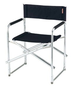 Captain Stag (CAPTAIN STAG) Gracia 铝制导演椅（黑色） | 黑色 Gracia 户外 露营 椅子 铝制家具 烧烤 单人椅 钓鱼装备 分类 钓鱼 折叠椅