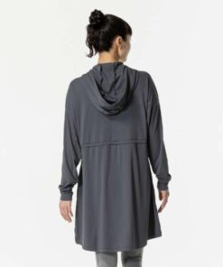 美津浓官方 弹力平纹连帽衫 女款 深灰色 清仓 训练服 的另一种观点