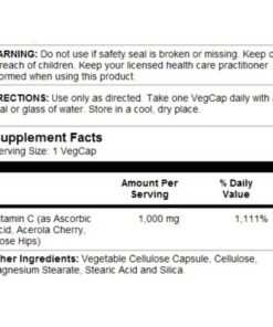 Alternative view of Solaray 维生素C 玫瑰果&西印度樱桃 营养补充剂 1000mg 250粒 Solaray Vitamin C with Rose Hips & Acerola 双阶段缓释型 健康补充剂 营养补充剂 海外 美国
