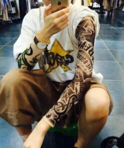 臂套 纹身图案 纹身袖 仿真 贴合 清凉 防晒 防紫外线 透气 套装 叛逆 随性 时尚 硬核 哥特 艺术 暗黑