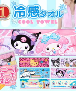 清凉 降温 毛巾 儿童 孩子 冰毛巾 《角落小精灵》 中暑预防 冰凉 长款 轻薄 夏季 户外 露营 可爱 时尚 冰颈圈 酷感颈圈 之类