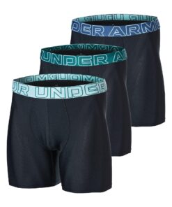 官方 安德玛 UNDER ARMOUR 男士 UA Performance Tech 网眼 6英寸 内衣（3件装） Train 平角裤 平角运动内裤 内衣 内裤 0田径 马拉松 1387420 透气 弹力 裤子 轻便 凉爽 合身 针织面料
