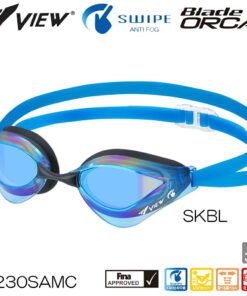 Alternative view of 游泳镜 游泳 FINA认证 WA认证 视野 VIEW 镜面泳镜 带缓冲垫 竞技游泳 防雾 Tabata Blade ORCA 布雷德奥卡