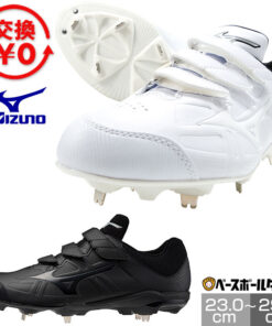 美津浓 MIZUNO 棒球钉鞋 魔术贴 宽楦 金属配件 白色/黑色可选 Light Revo Body 2 BLT 白色钉鞋 魔术贴 3E 11GM2325 可选Taftu材质 可选P皮革（P-Cover）加工 可选付费鞋面刺绣（S） 成人/青少年 适用于高中棒球 学生棒球 社团活动