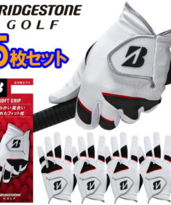 普利司通高尔夫 SOFT GRIP 男士人造皮革高尔夫手套 右撇子（左手用） GL2404