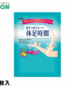 “舒足时刻” 2片装 足部清爽贴 沐浴后/睡前使用 冷却贴 含草本成分 LION