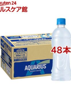 Aquarius 无标签 500ml PET瓶（冷冻兼用）（500ml×48瓶装）