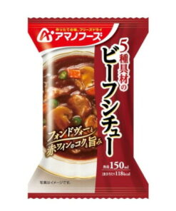 AMANO FOODS（男士、女士）冻干五种配料牛肉炖菜 速食