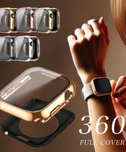 Apple Watch 保护壳 闪亮款 Series 11/10/9 表壳 Apple Watch 保护壳 防水 Apple Watch 46mm/42mm/49mm Apple Watch 可爱 时尚 全面保护 男士 女士 40mm/41mm/42mm/44mm/45mm 钢化玻璃 超薄款