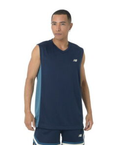 New Balance(男士)篮球服 凹纹网眼无袖款 AMT45074TNV 速干