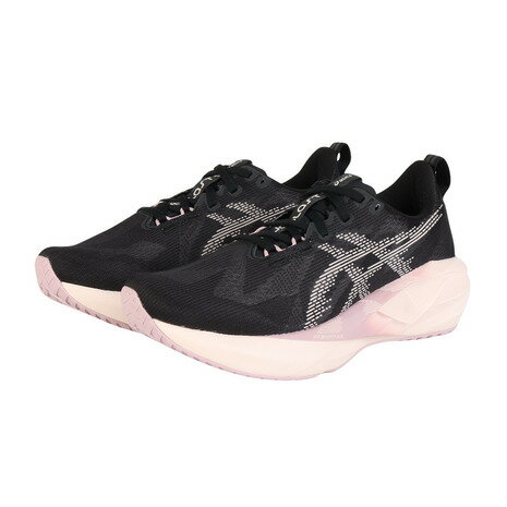 亚瑟士(ASICS)(女款)跑步鞋 慢跑鞋 Nova Blast 5 黑色 粉色 1012B765.003