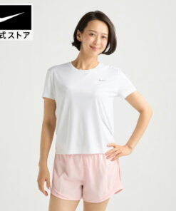 耐克 Myler 女款短袖跑步上衣 NIKE SU23 aj8122-100 女装 短袖 运动服 白色 T恤 跑步 Dri-FIT 室内 训练 母亲节