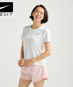 Alternative view of 耐克 Myler 女款短袖跑步上衣 NIKE SU23 aj8122-100 女装 短袖 运动服 白色 T恤 跑步 Dri-FIT 室内 训练 母亲节