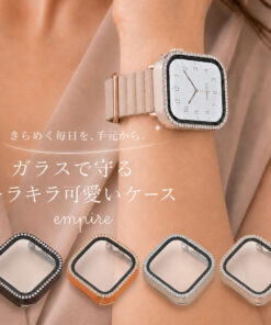 Apple Watch 保护壳 闪亮 时尚 9 40mm SE 8 7 SE 6 带玻璃保护壳 闪亮 女款 可爱 38mm 40mm 41mm 42mm 44mm 45mm