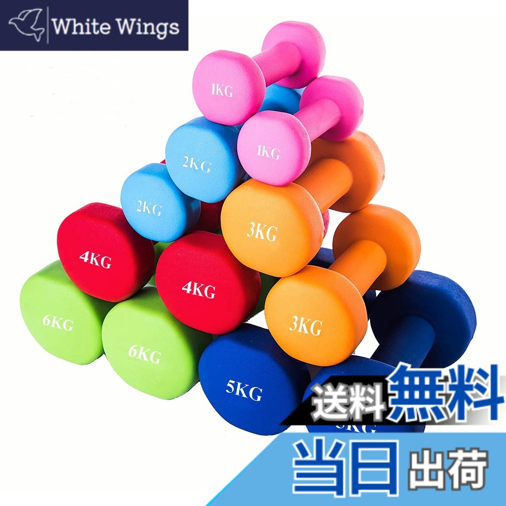 MOJEER 哑铃 健身 减肥 软涂层 YT 颜色:蓝色,规格:3kg×2
