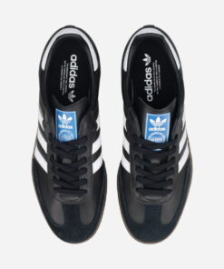 Alternative view of adidas SAMBA OG 阿迪达斯 SAMBA OG 男款 女款 运动鞋 CORE BLACK/RUNNING WHITE/GUM 黑色 白色 B75807