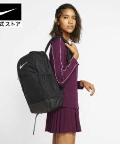 耐克 巴西利亚 训练背包(中号)NIKE 背包 双肩包 男女通用 健身 旅行 通勤 上学 日常使用 可收纳笔记本电脑 防泼水 黑色 ba5954-010
