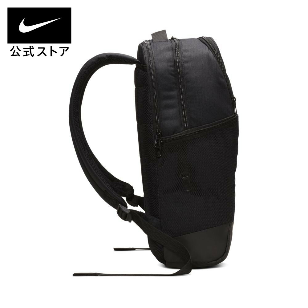 耐克 巴西利亚 训练背包(中号)NIKE 背包 双肩包 男女通用 健身 旅行 通勤 上学 日常使用 可收纳笔记本电脑 防泼水 黑色 ba5954-010 - 图片 3