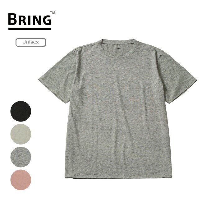 BRING WUNDERWEAR 男女通用 T恤 WUNDERWEAR T-shirt Unisex 短袖 T恤 美利奴羊毛 抗菌防臭 速干 户外 日常穿搭 BW0115