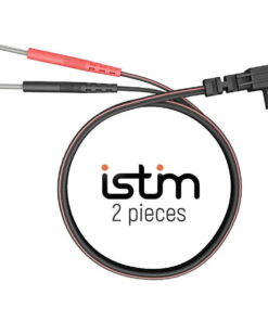 iStim官方 替换用 电极线 2条装 台湾制造 EV-820 EV-804 EMS IF单元 低频按摩仪 健身器材 肌肉训练 EMS专用