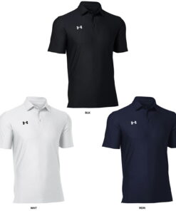 安德玛 UNDER ARMOUR UA Team Armor Polo衫 男士 女士 短袖上衣 运动服 短袖 吸汗 抗菌 防臭 速干 运动 简约 1384776