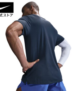 Alternative view of 耐克 DF UV Mylar 短袖上衣 NIKE 男士上衣 T恤 短袖 慢跑 运动 Dri-Fit 速干 透气 轻便 防紫外线 舒适 S-3XL SU26 跑步 室内 训练