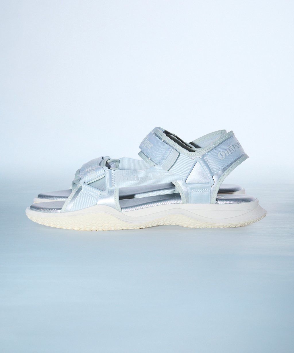 Onitsuka Tiger OHBORI STRAP 鬼冢虎 鞋类 凉鞋 绿色 白色 黑色 银色 - 图片 2